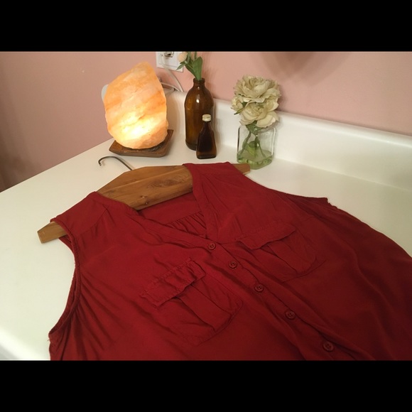 Torrid/Large/ size 0/maroon shirt - Picture 3 of 8
